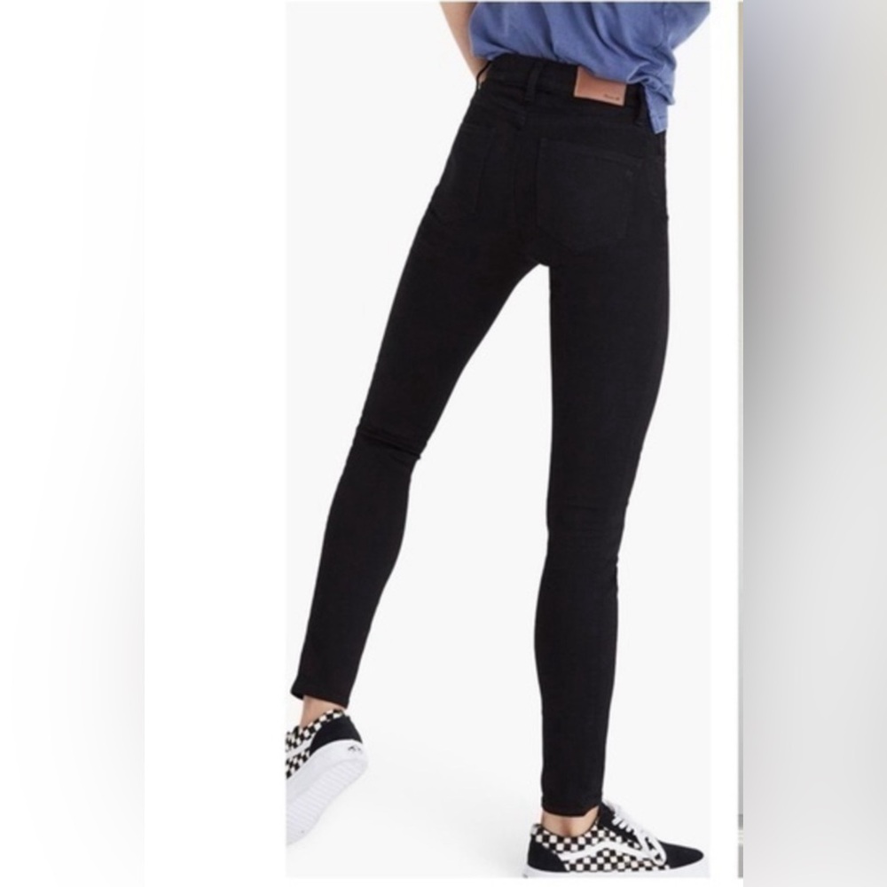 Madewell Roadtripper Skinny Jeans Black High Rise Stretch Size 27